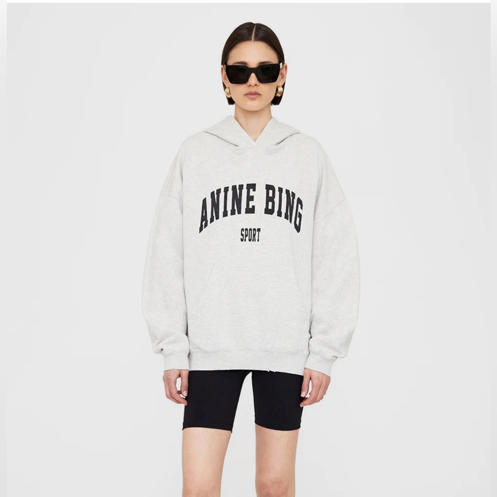 ANINE BING HARVEY SWEATSHIRT - HEATHER GREY